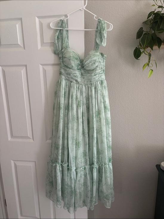 Petal & Pup Dresses & Skirts - Petal & Pup Mint Green Floral Maxi Dress with Tie Straps